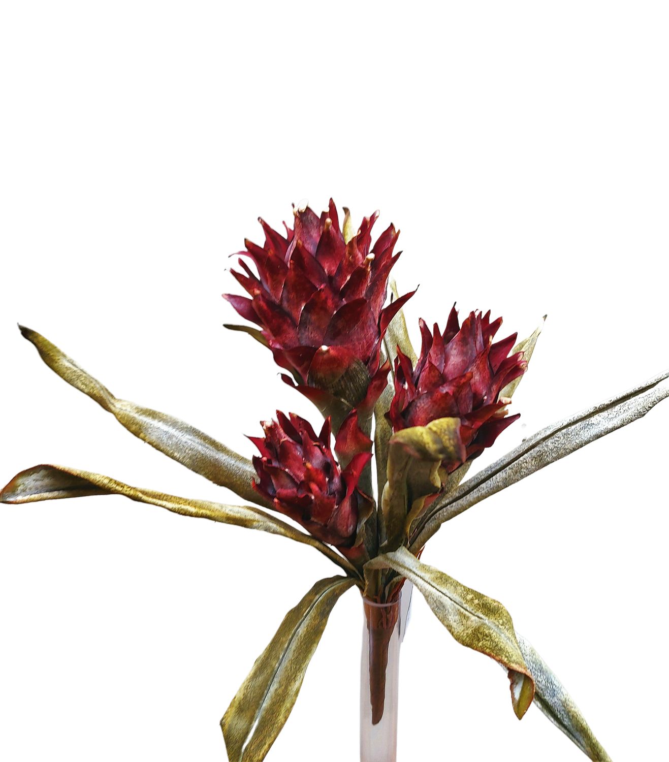 Dekoblume Protea "Vintage", 47 cm, burgunderrot