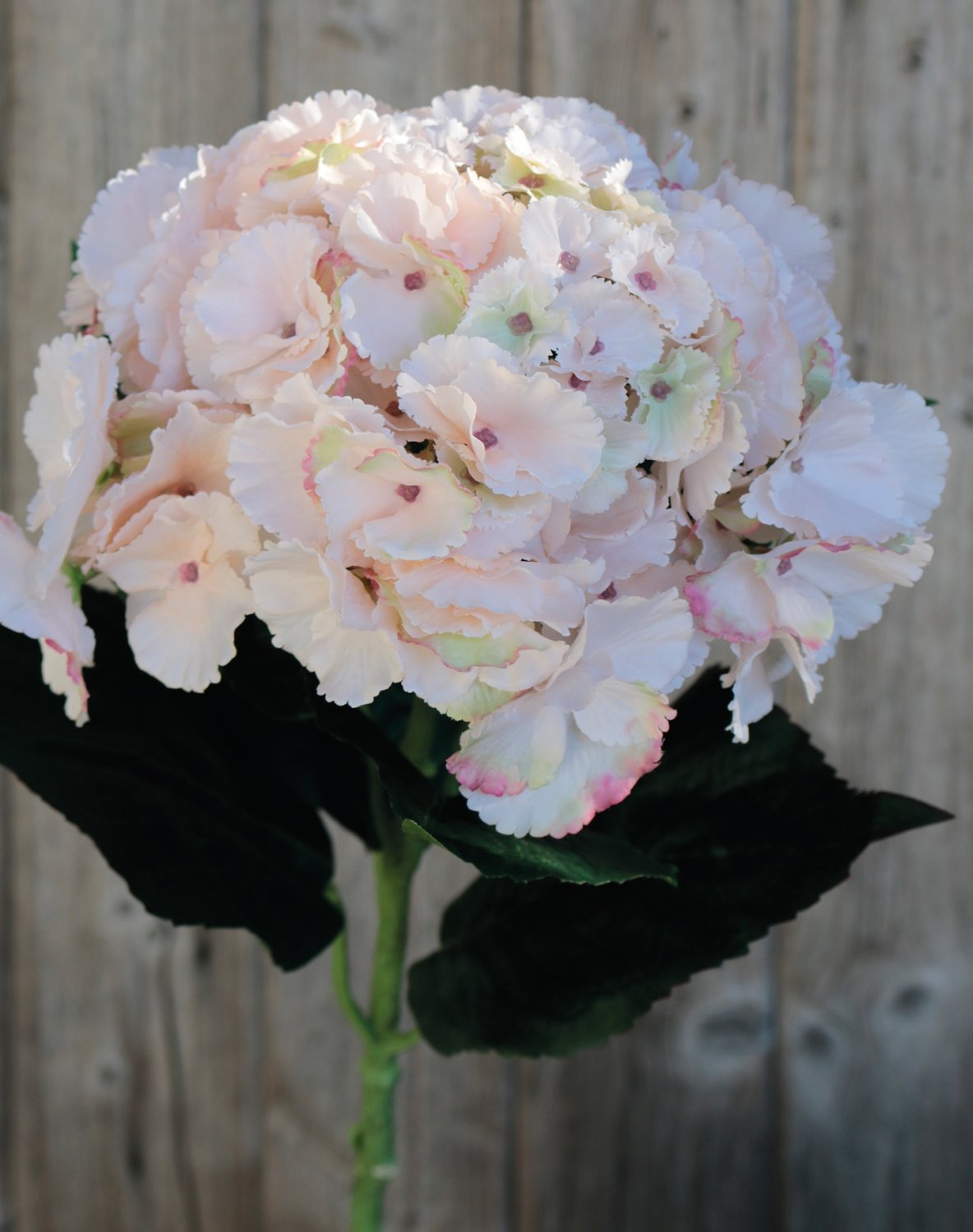 Hydrangea faux flower, 70 cm, antique-light pink