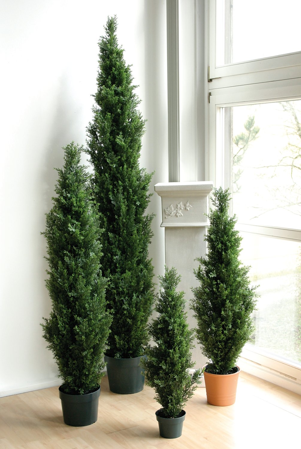 Synthetic cedar, potted, 150 cm, green
