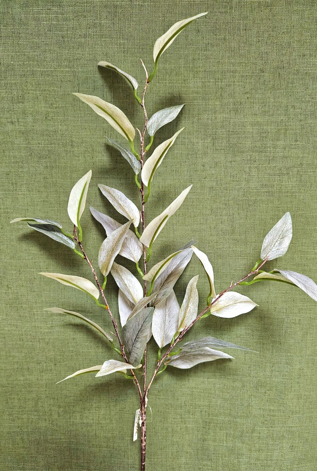 Eukalyptus Kunstzweig, 98 cm, Soft Feel, grün-grau