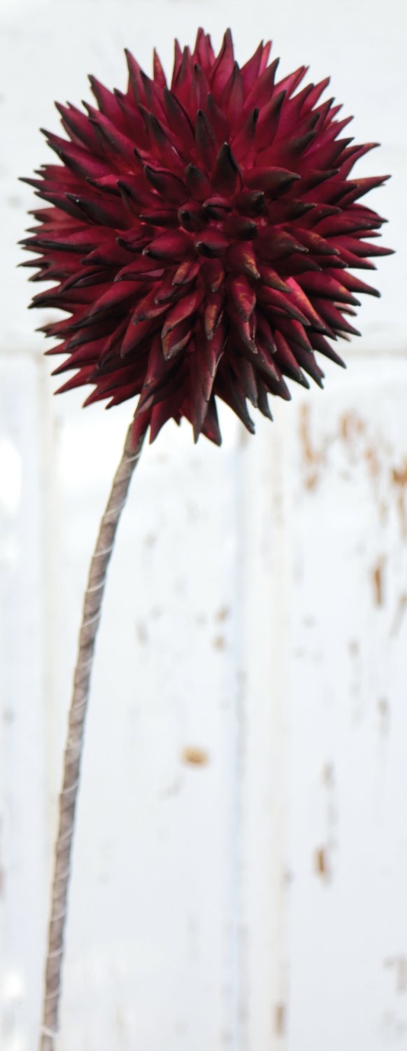 Artificial soft flower 'allium', 80 cm, trendy purple