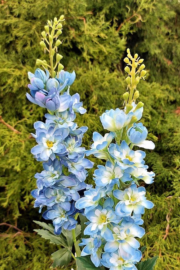 Kunstblume Delphinium, 74 cm, dunkelblau