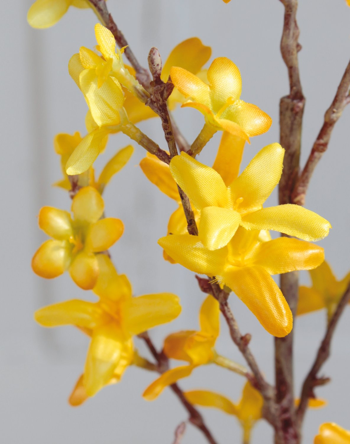 Künstlicher Forsythienzweig, 45 cm, gelb