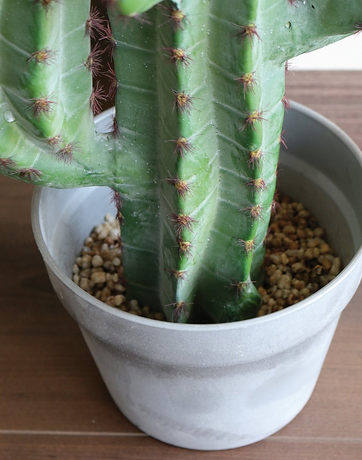 Artificial column cactus, potted, 114 cm, green