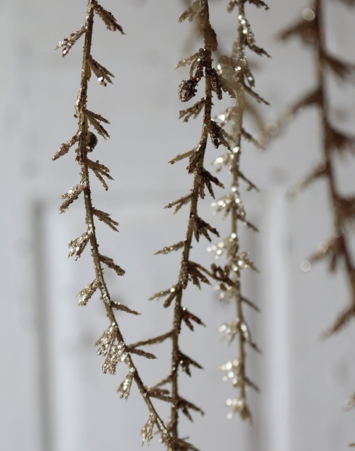 Appendino decorativo artificiale con glitter, 120 cm, oro