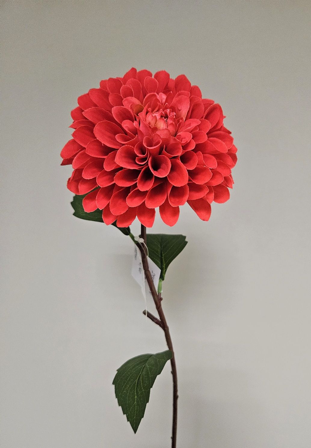 Künstliche Dahlie, 57 cm, Soft Feel, rot
