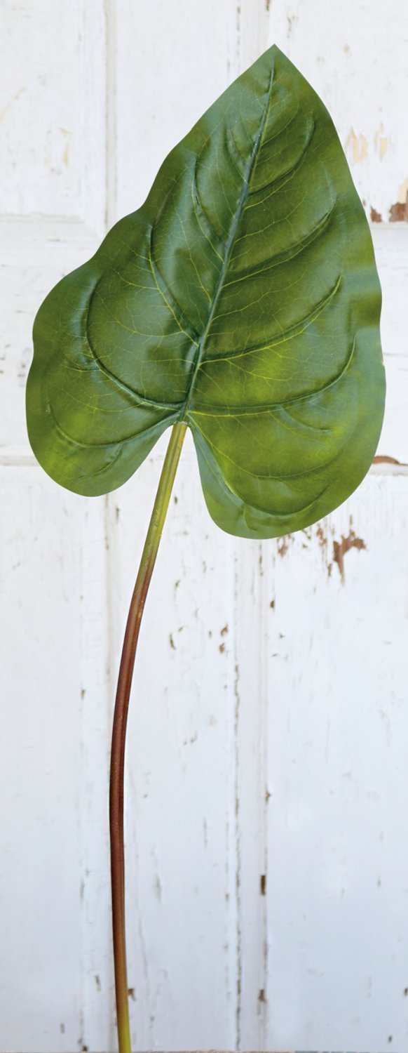 Foglia artificiale di anthurium, 94 cm (foglia 36 cm), Real Touch, verde