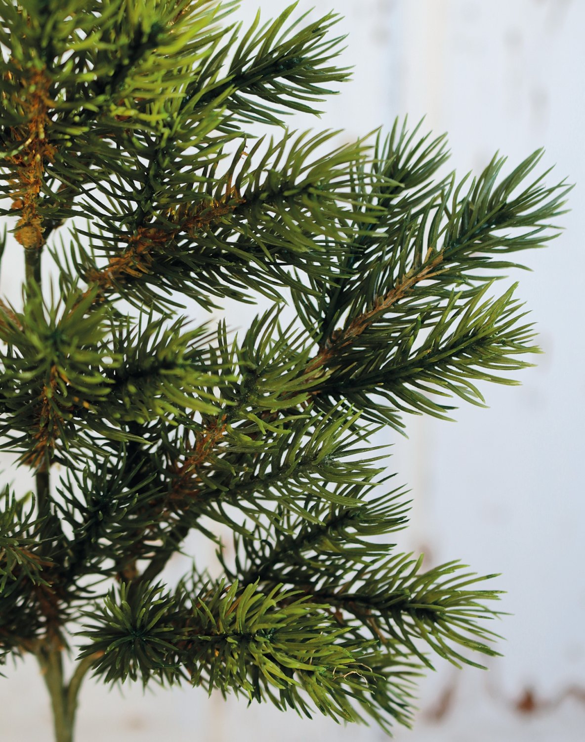 Fake fir branch, 48 cm, green