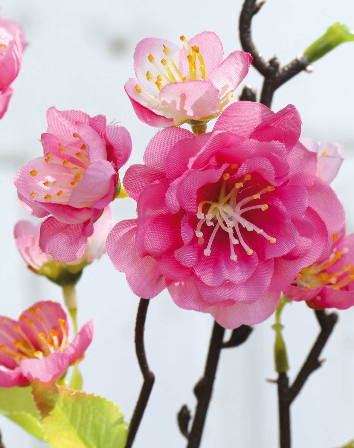 Fake cherry blossom branch, 47 cm, pink