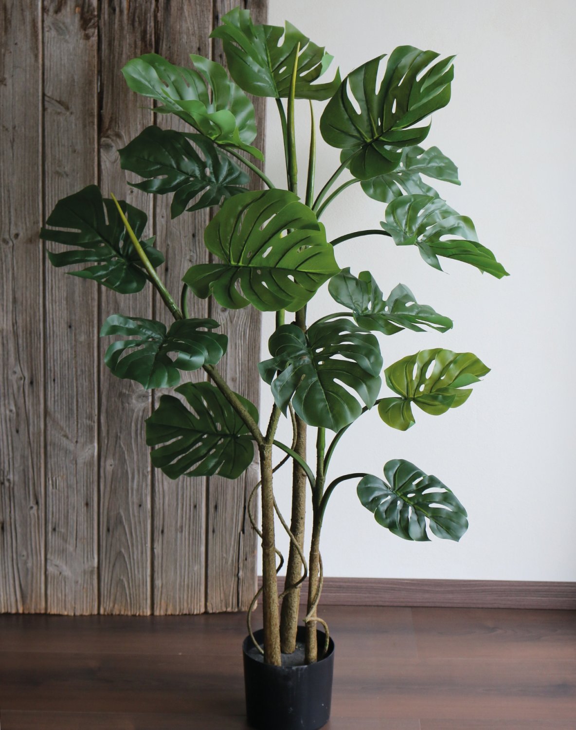 Künstliches Monstera (Fensterblatt), getopft, 120 cm, grün