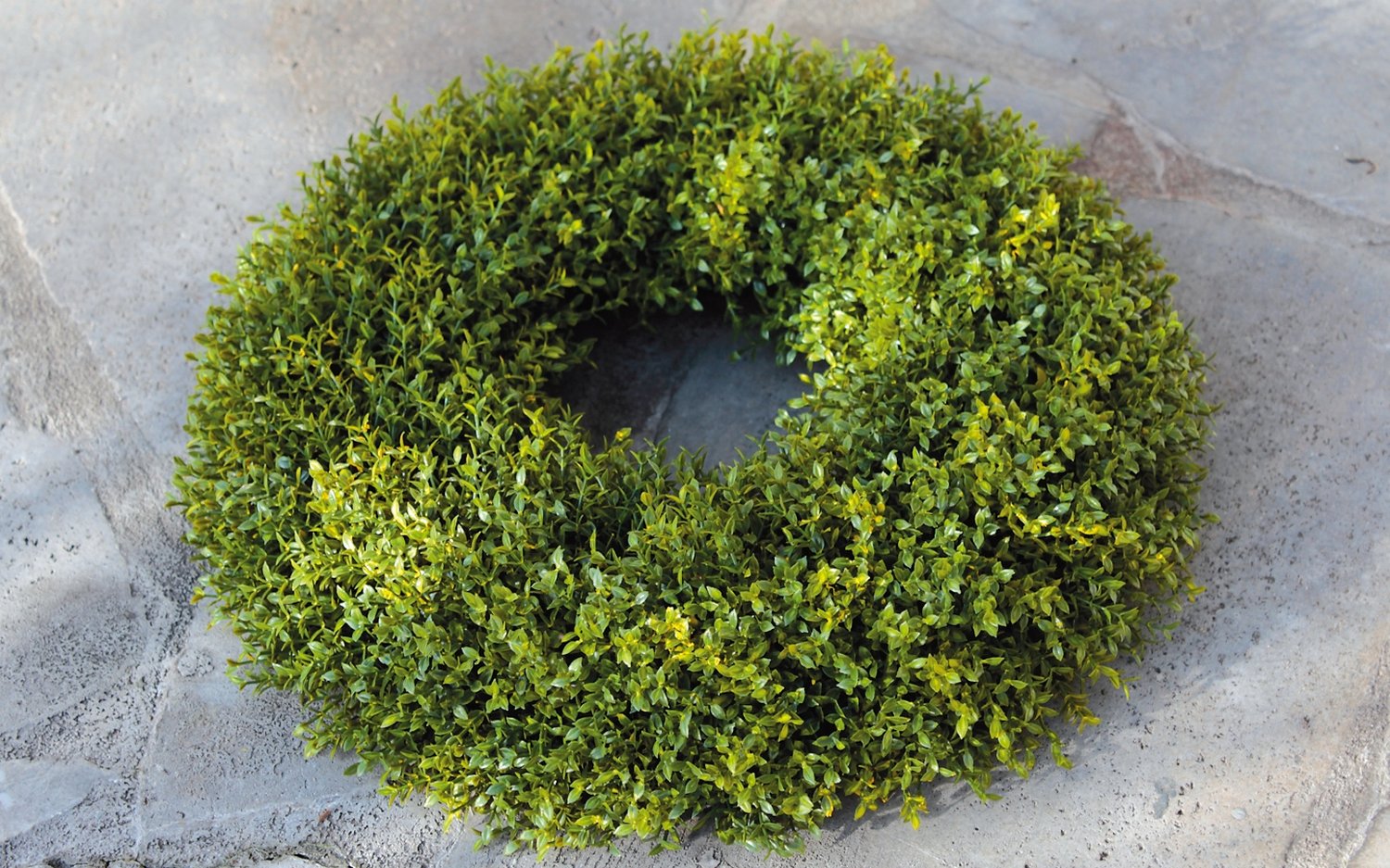 Künstlicher Graskranz aus Kunststoff, Ø 37 cm, grün