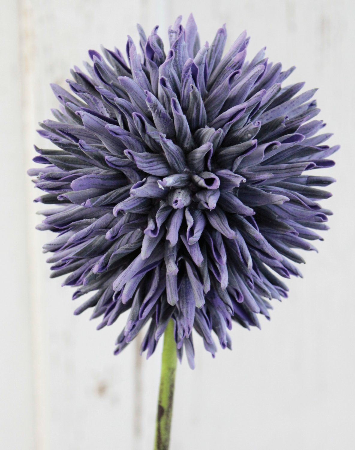 Artificial soft flower 'allium', 80 cm, dark violet