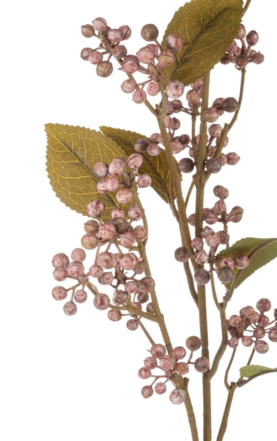 Fake berry branch "Vintage", 78 cm, antique dark pink