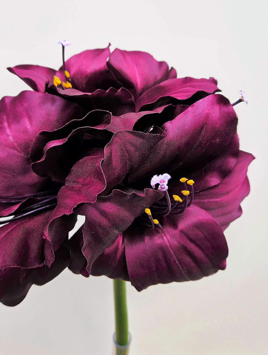 Artificial amaryllis, 70 cm, trendy purple