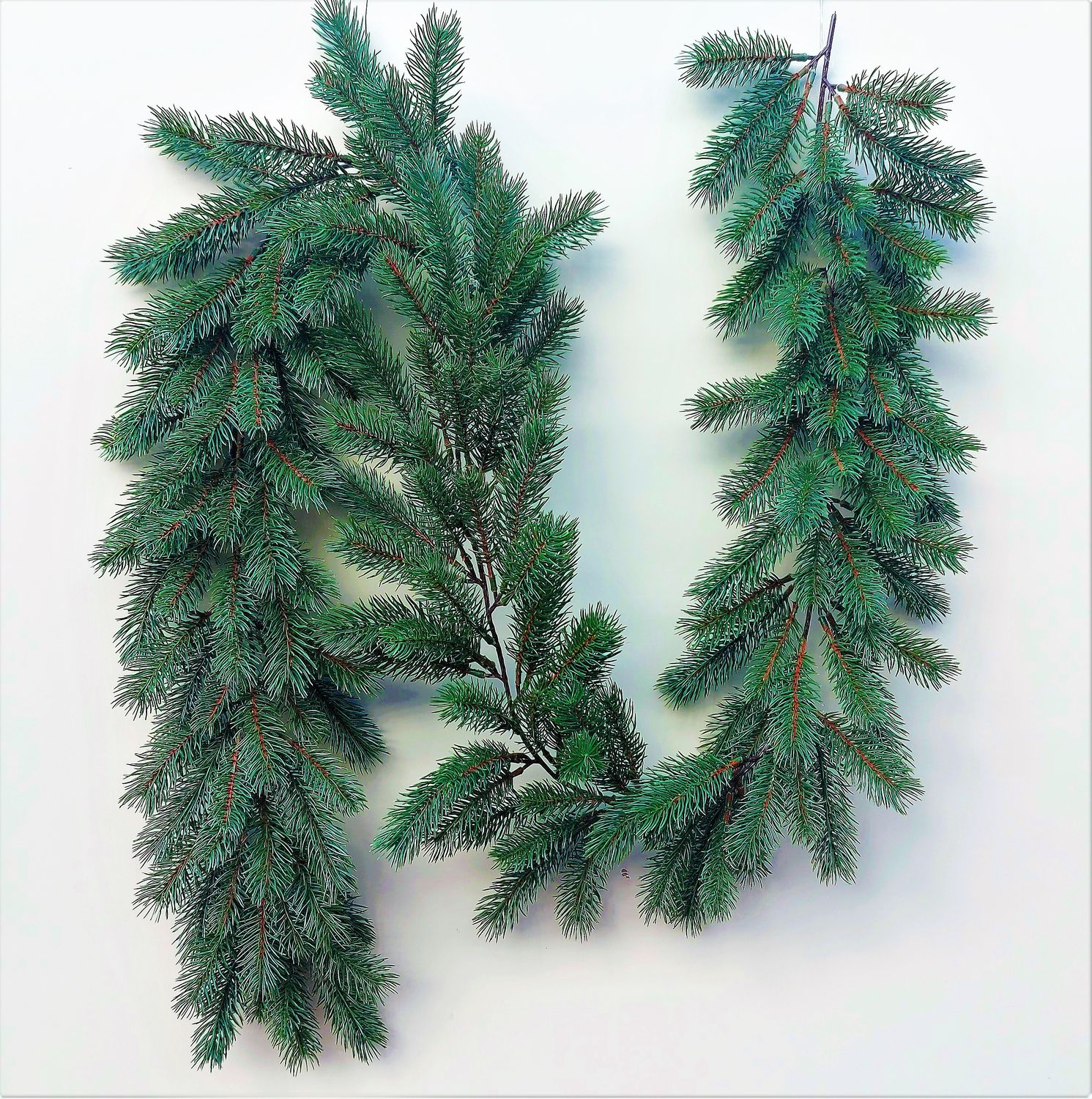 Corona di abete artificiale, 190 cm, verde