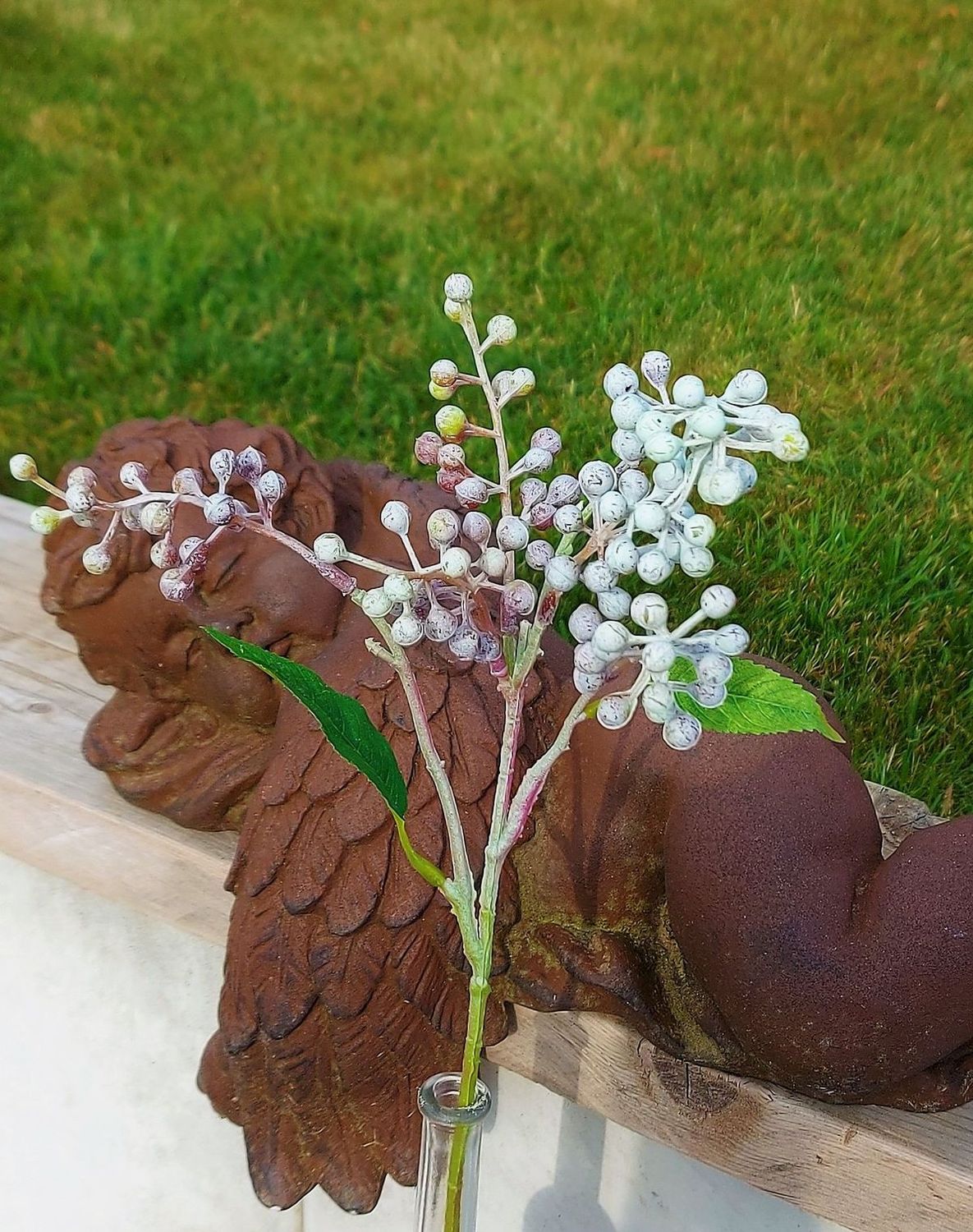 Silk berry branch, 40 cm