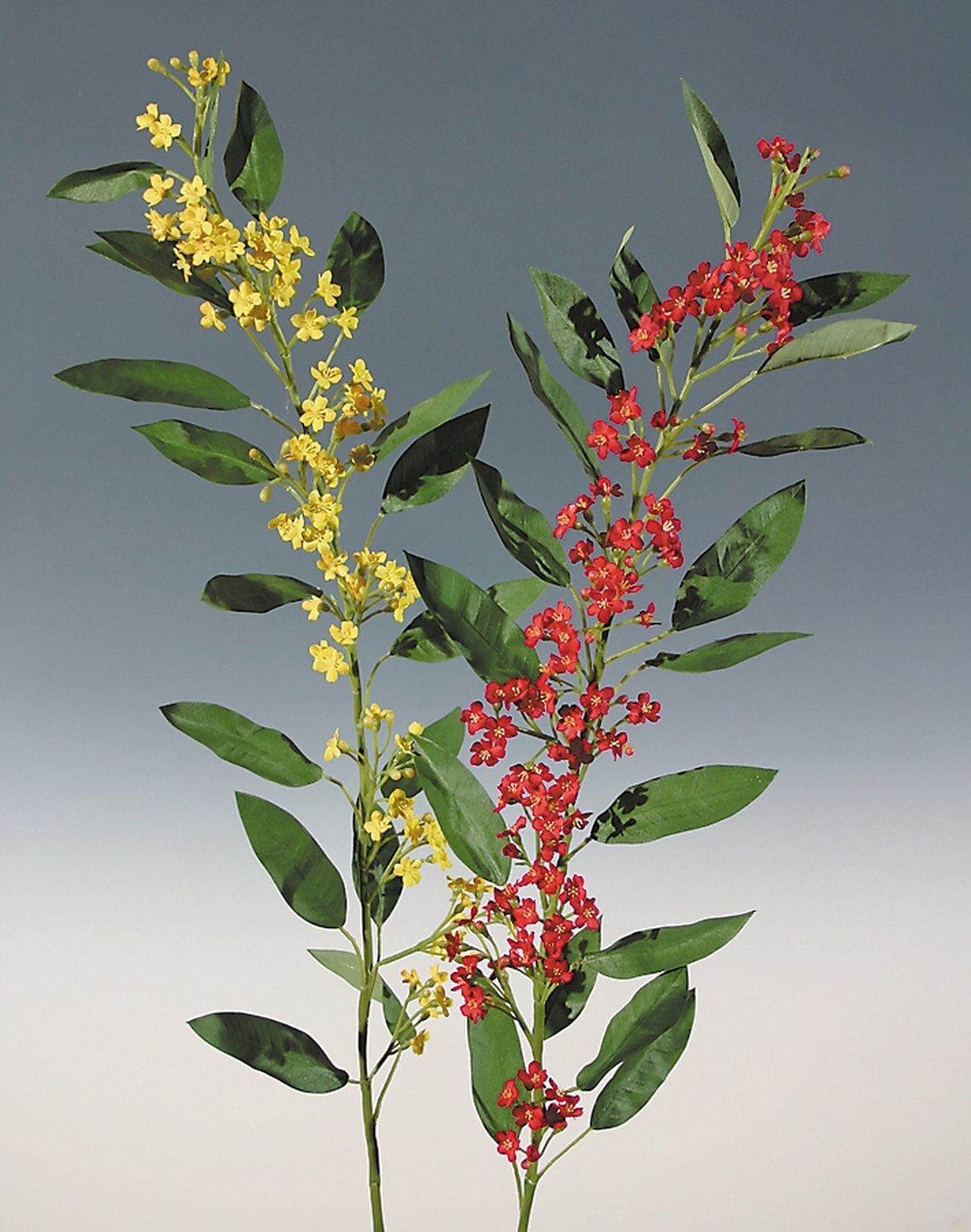 Branche d'euphorbe artificielle, 105 cm, jaune