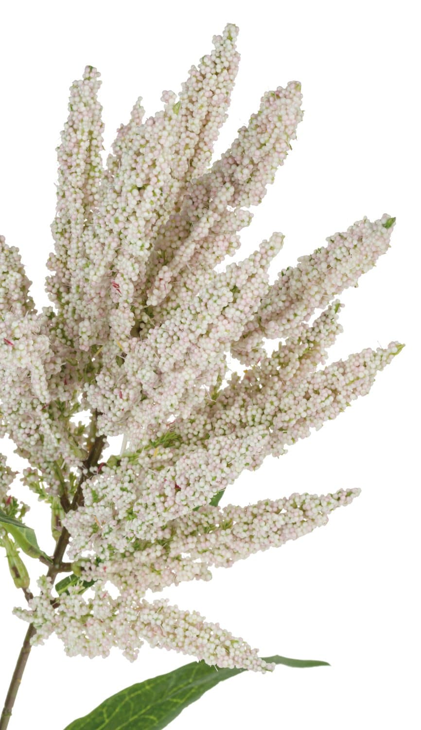 Artificial amaranthus branch, 95 cm, white-pink