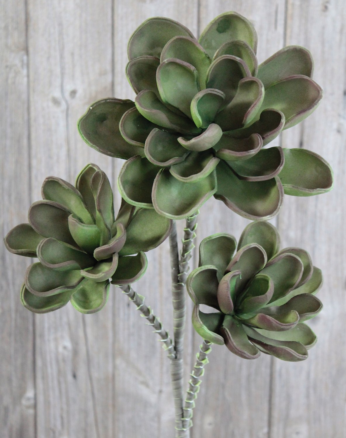 Fiore artificiale Soft 'Echeveria', 95 cm, verde