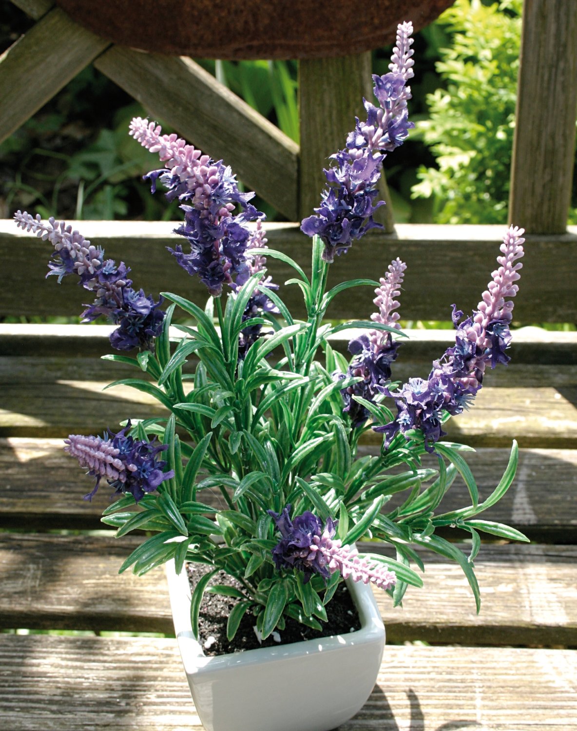 Künstlicher Lavendel, getopft, 35 cm, dunkelviolett