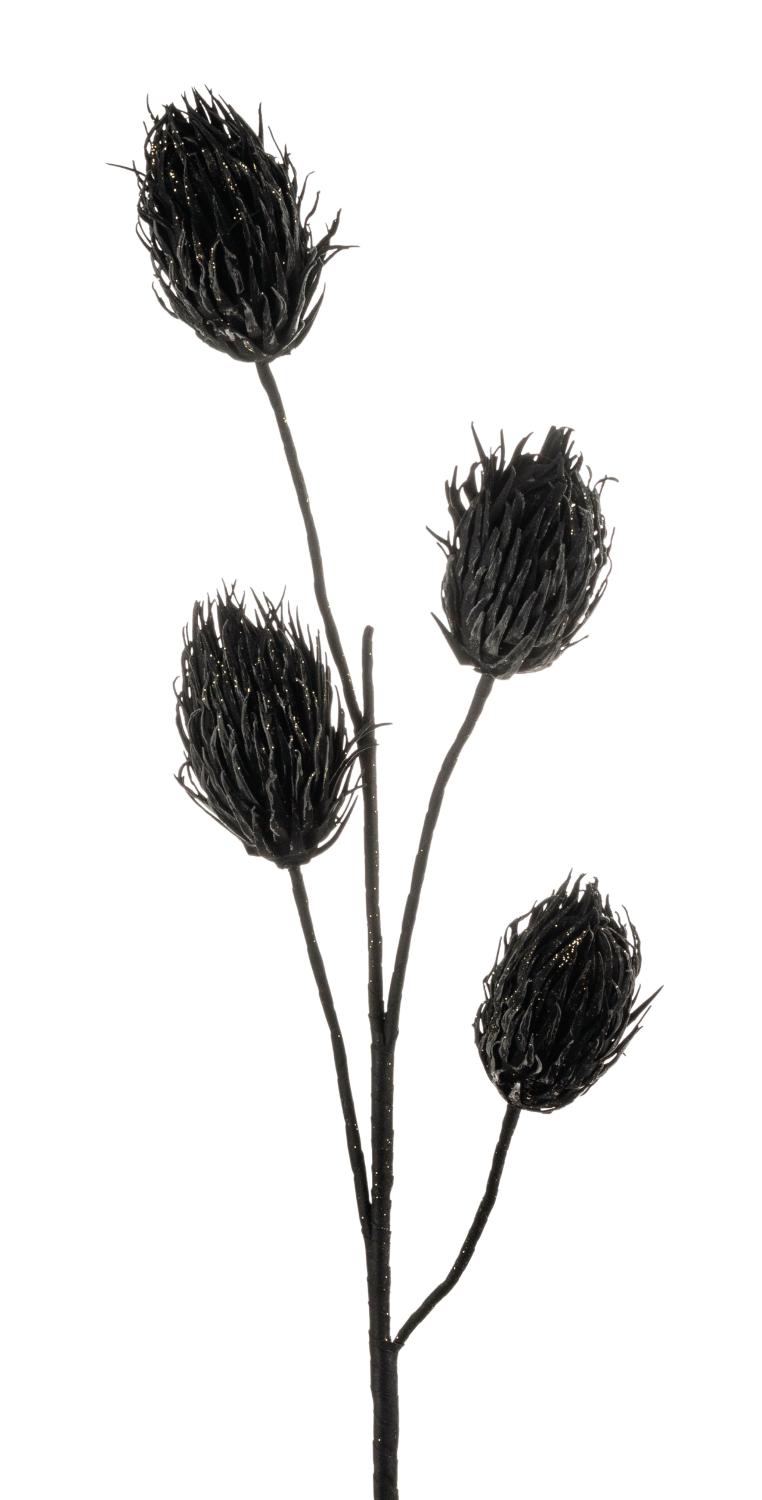 Deko Softflower 'Mistelzweig', 118 cm, schwarz