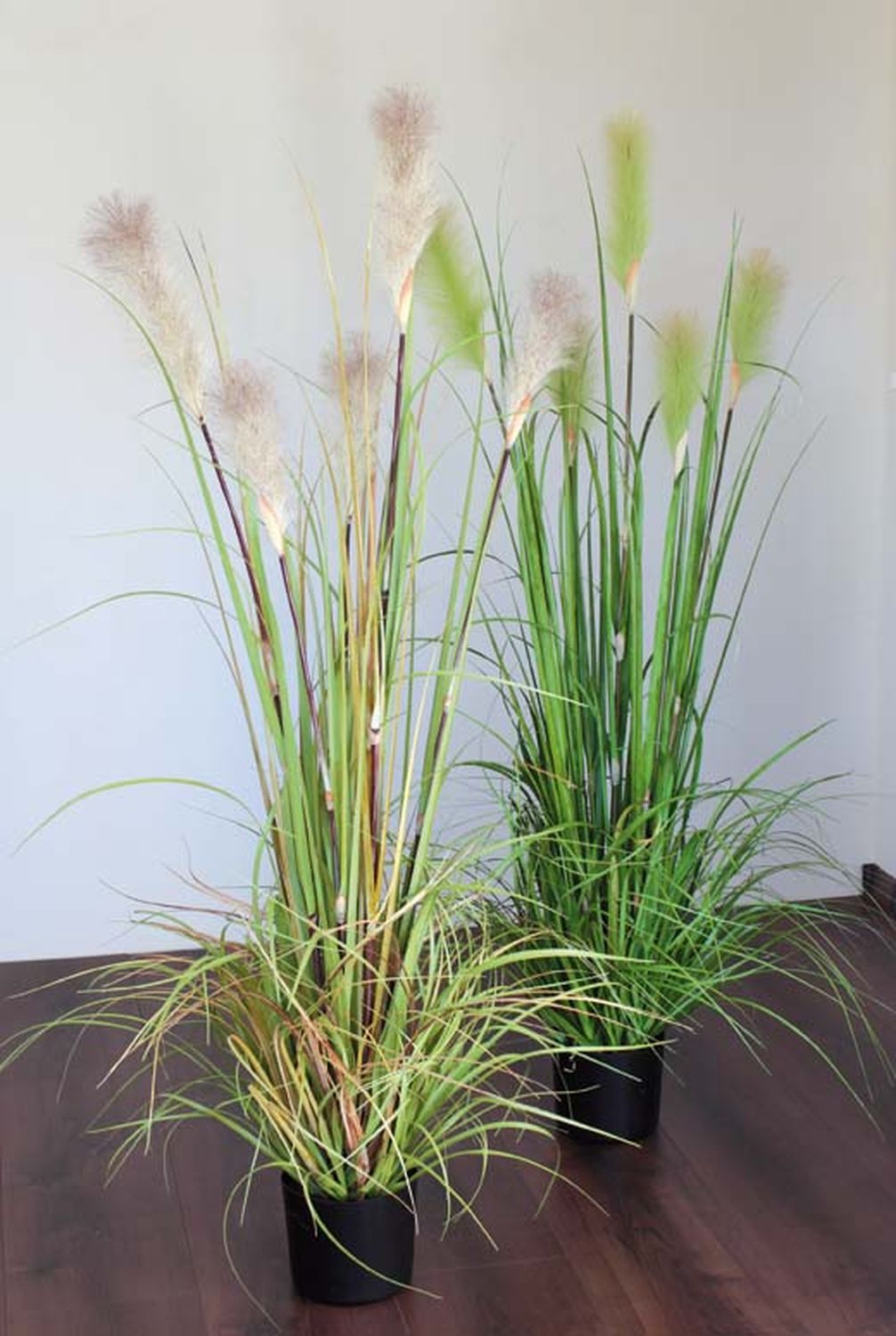 Artificial pampas grass, potted, 150 cm, green-brown Artificial pampas grass, potted, 150 cm, green-brown