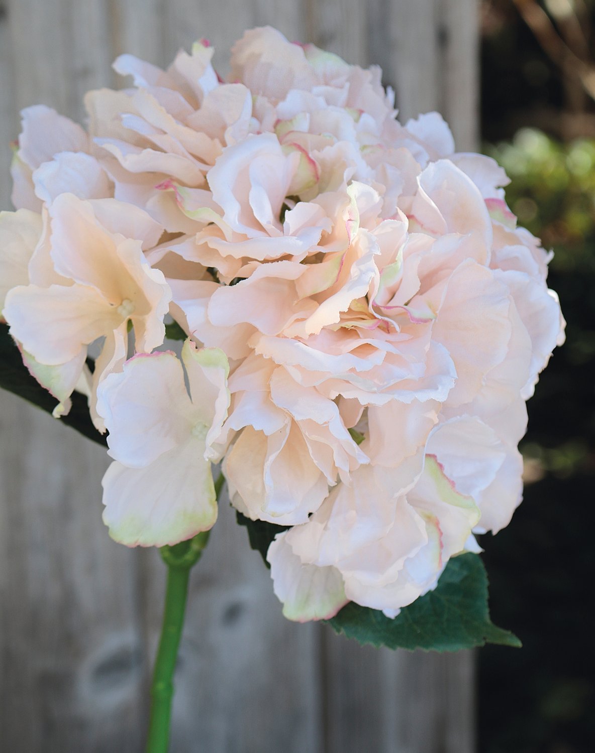 Hydrangea faux flower, 40 cm, antique-light pink