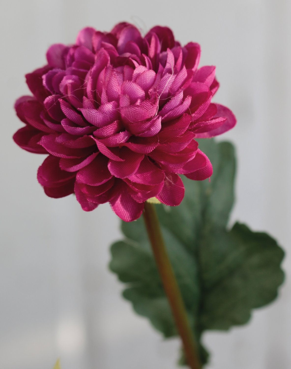 Faux Chrysanthemum, 5-flowers, 68 cm, trendy purple