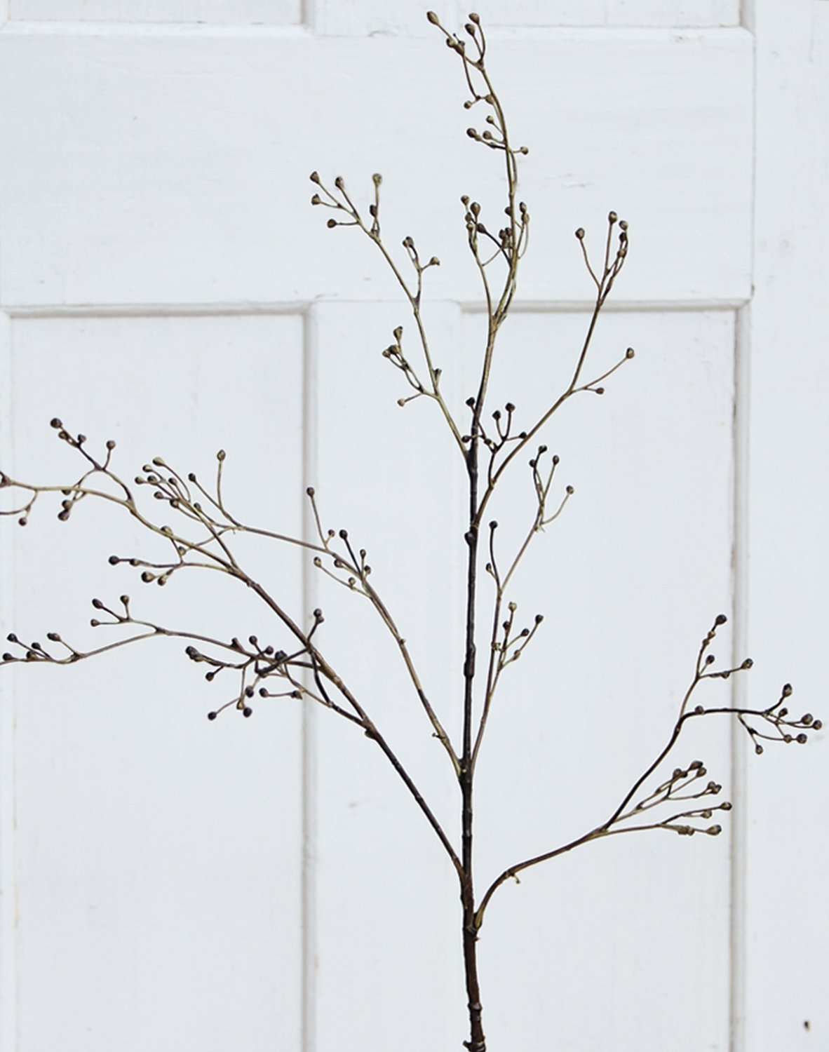 Faux berry branch 'viburnum', 99 cm, natural