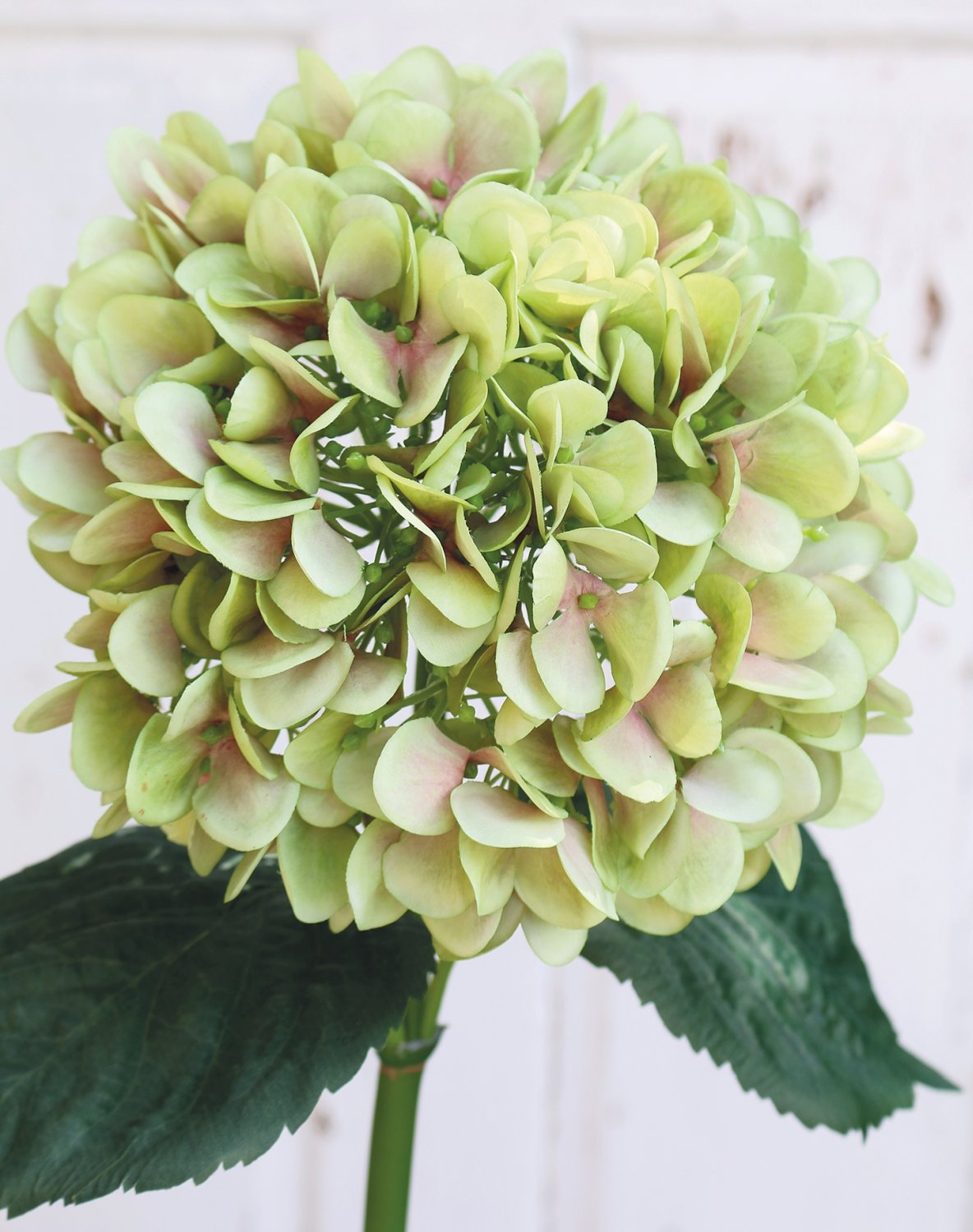 Hydrangea artificial flower, 65 cm, green