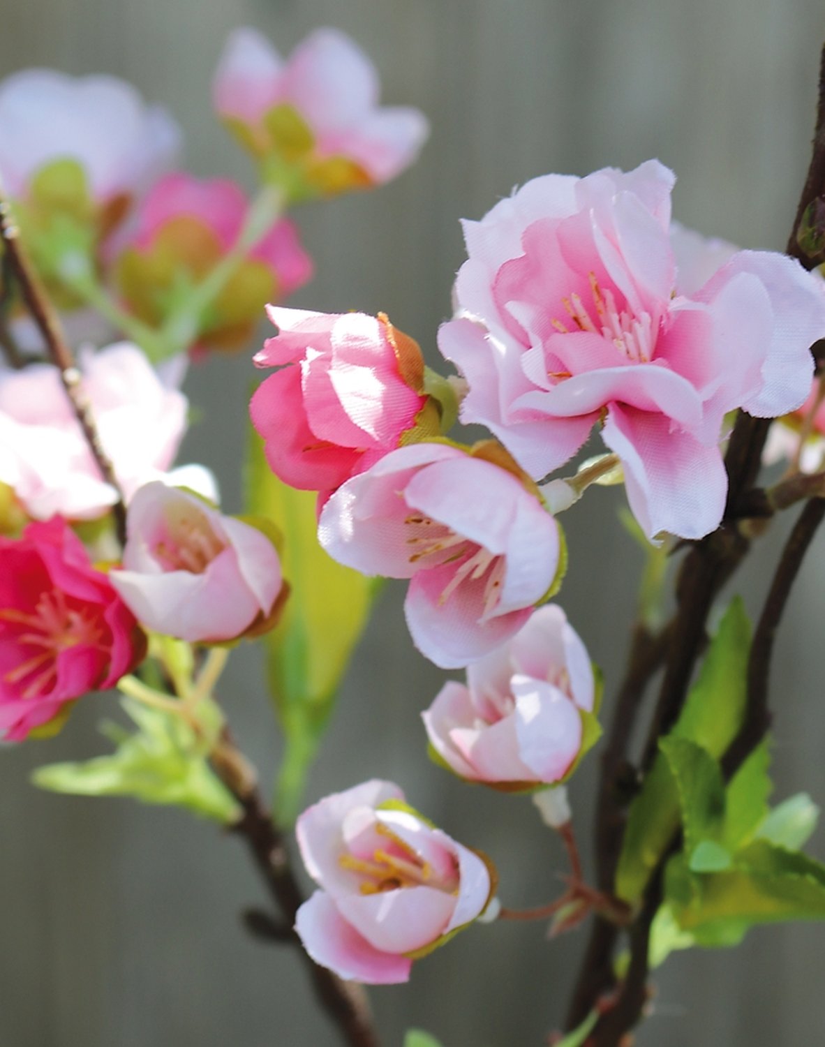 Fake cherry blossom branch, 47 cm, light pink