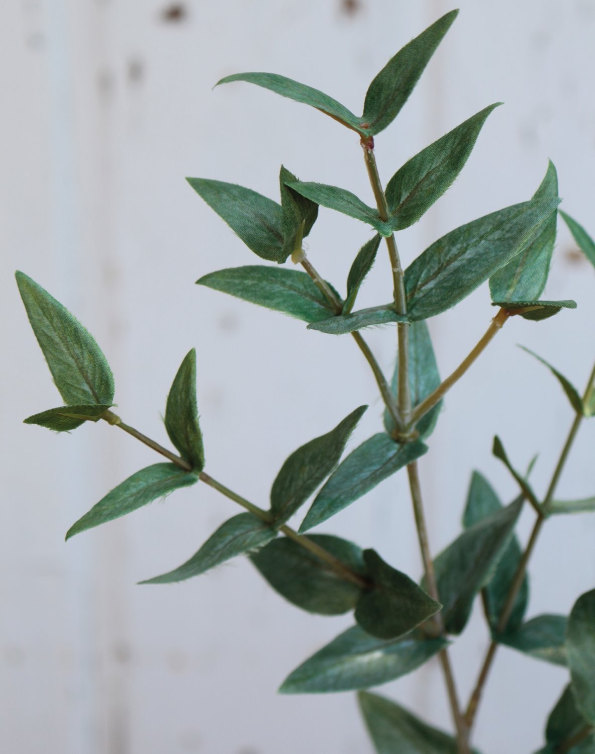 Faux eucalyptus stem, 56 cm, green