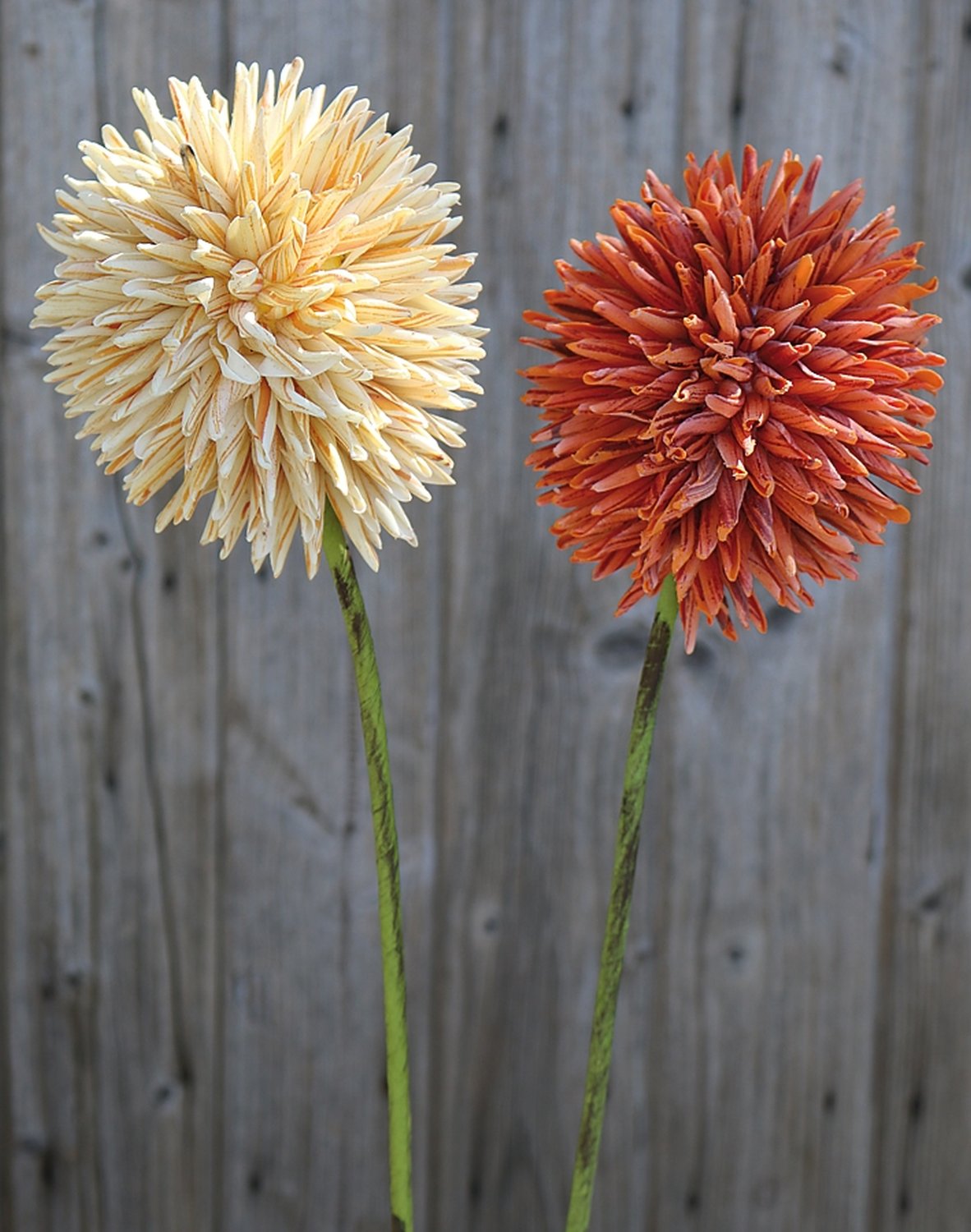 Künstlicher Soft flower 'Allium', 80 cm, gelb-weiß