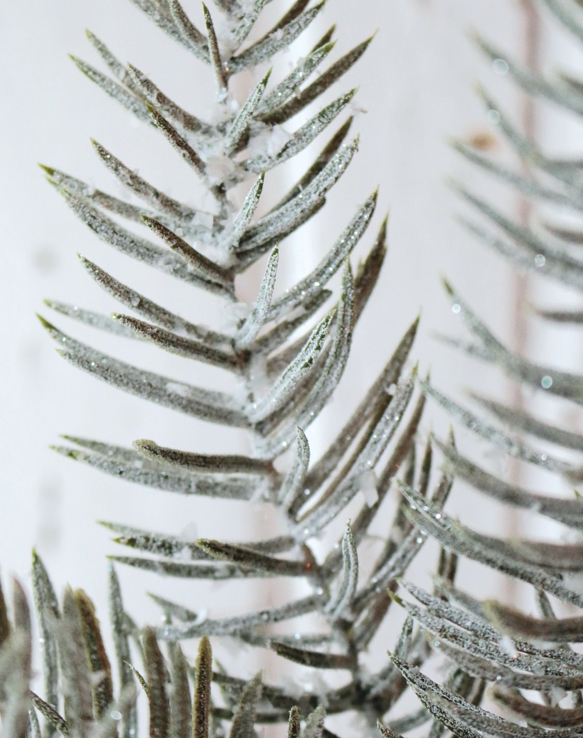 Artificial cypress bush, 40 cm, frosted green
