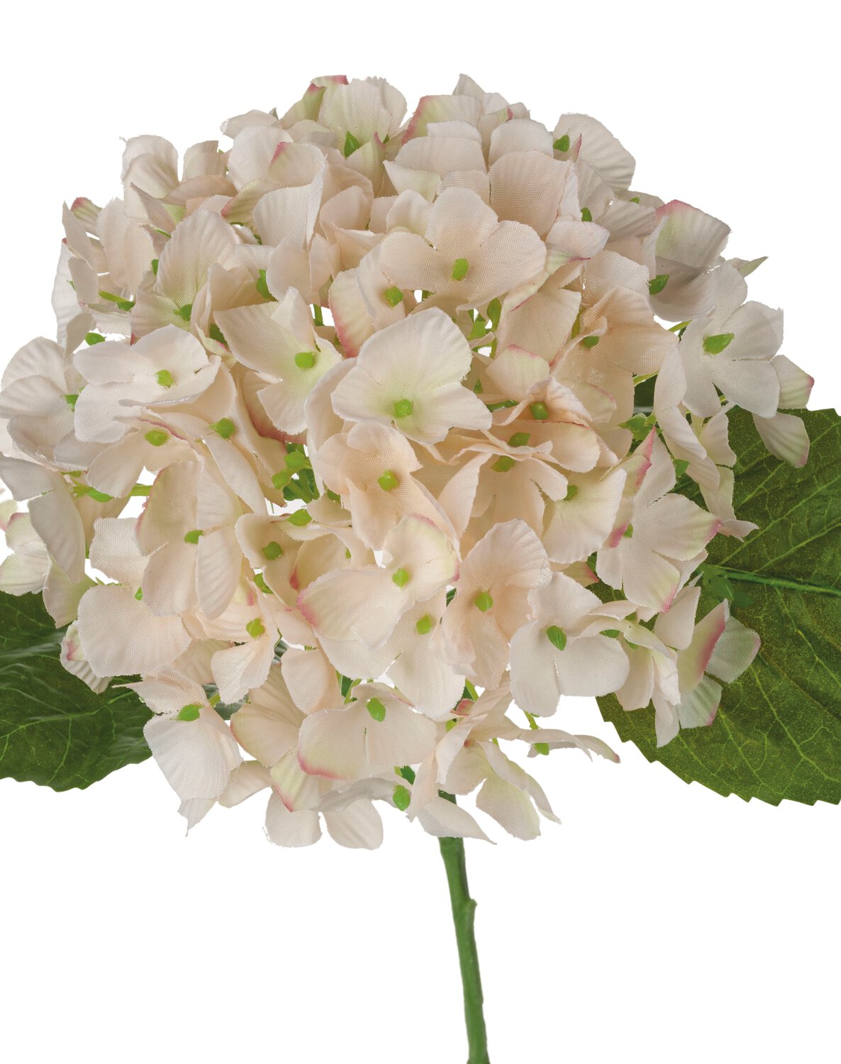 Hydrangea artificial flower, 56 cm, antique light pink