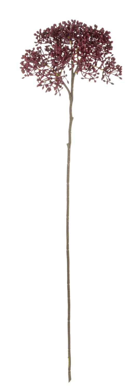 Künstlicher Virburnumzweig "Vintage", 54 cm, burgunderrot