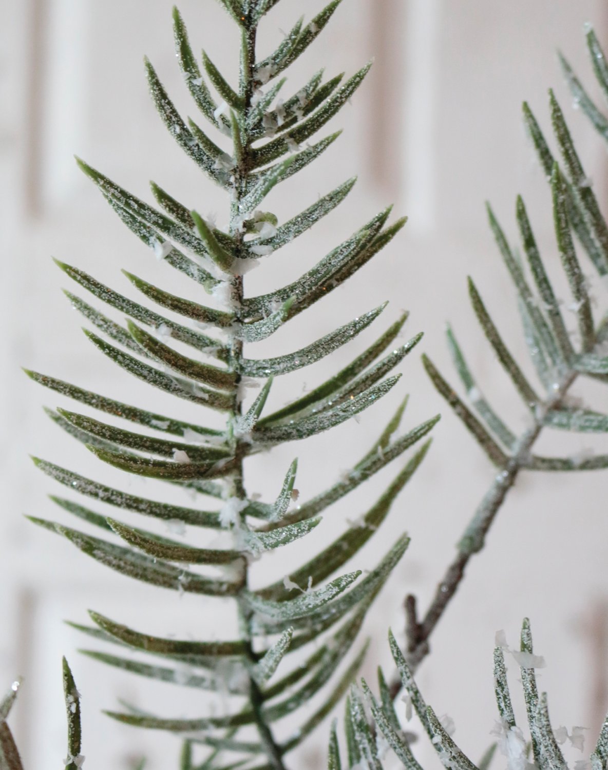 Faux cypress branch, 80 cm, frosted green