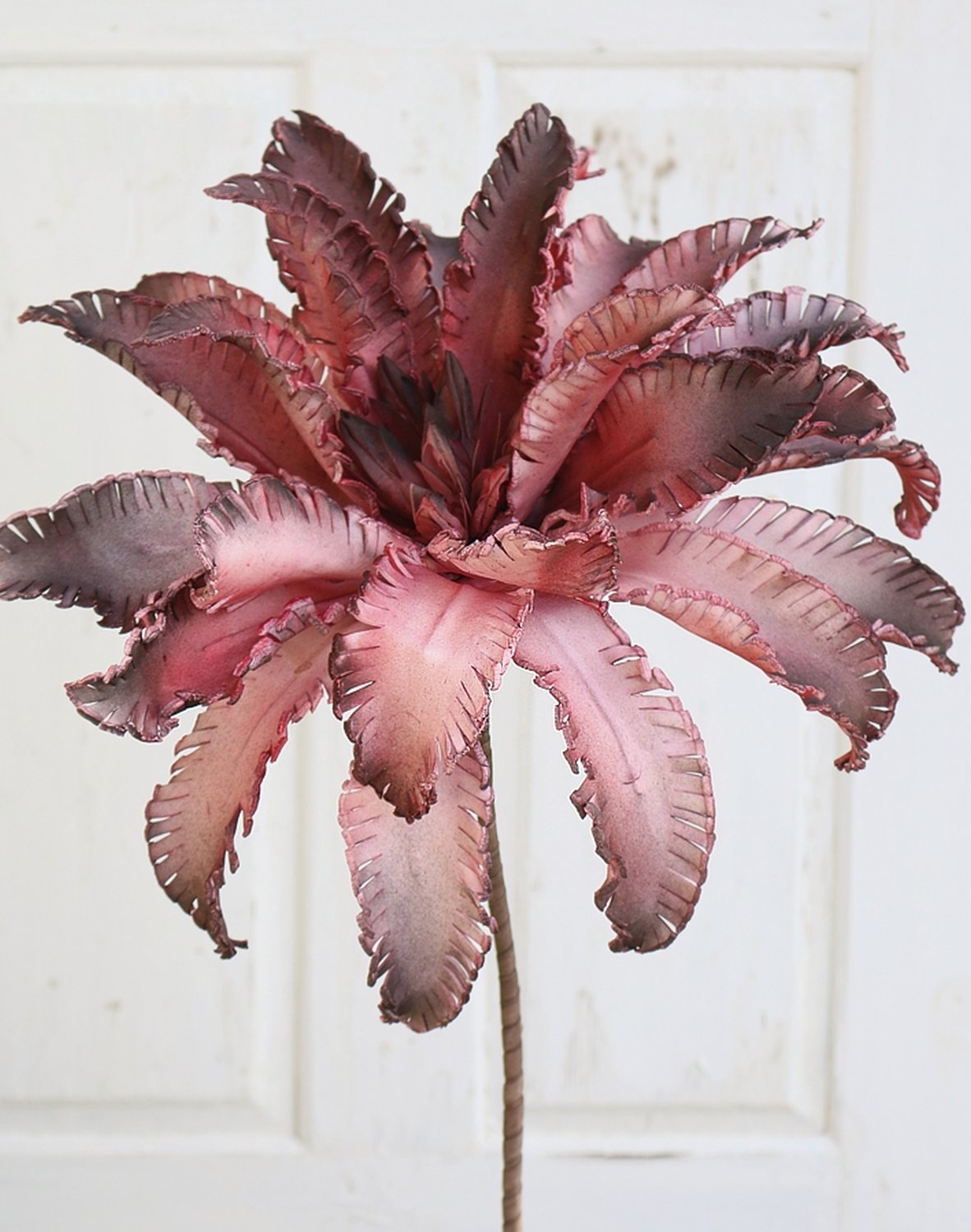 Künstliche Soft flower 'Blüte', 80 cm, burgunder-schwarz