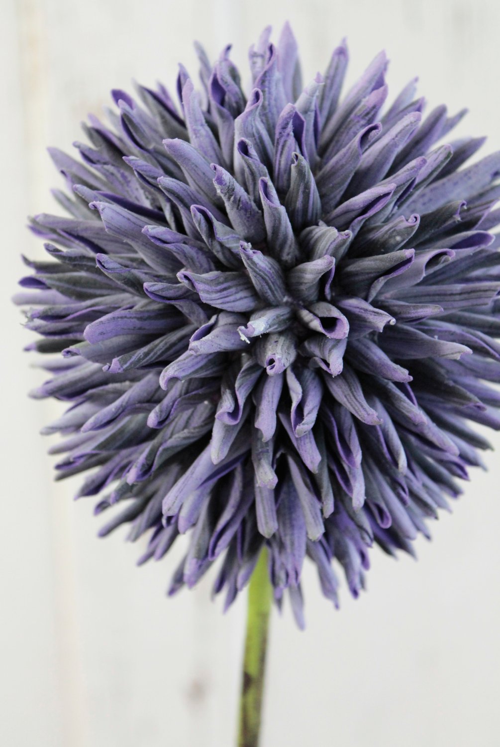 Artificial soft flower 'allium', 80 cm, dark violet