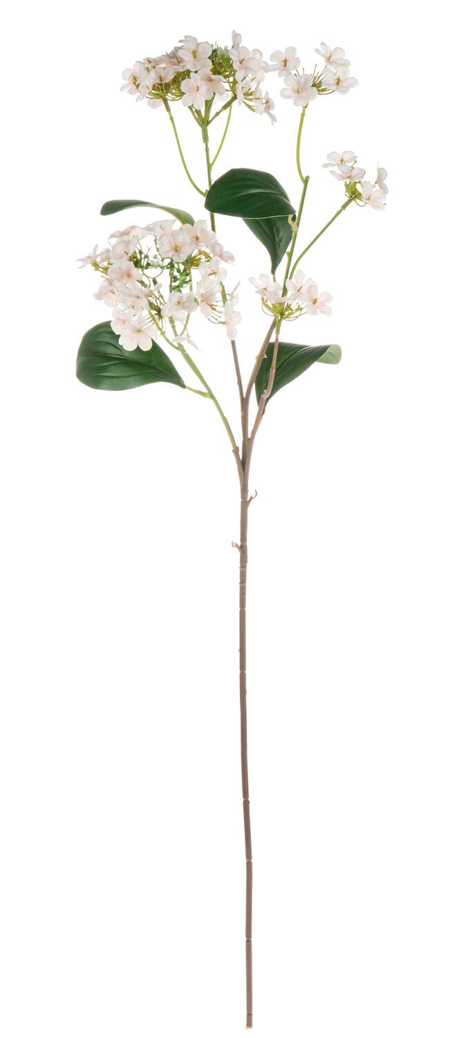 Artificial virburnum, 69 cm, light pink