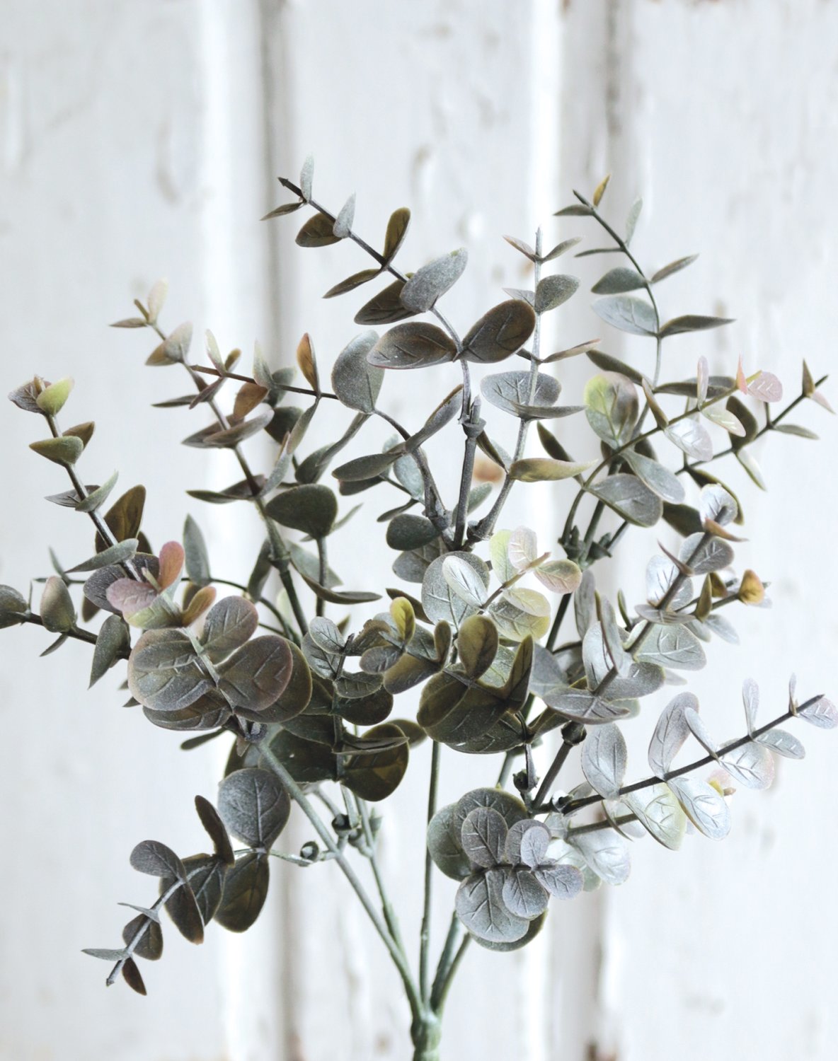 Künstlicher Eukalyptusbusch, 5-fach, 30 cm, grün-grau