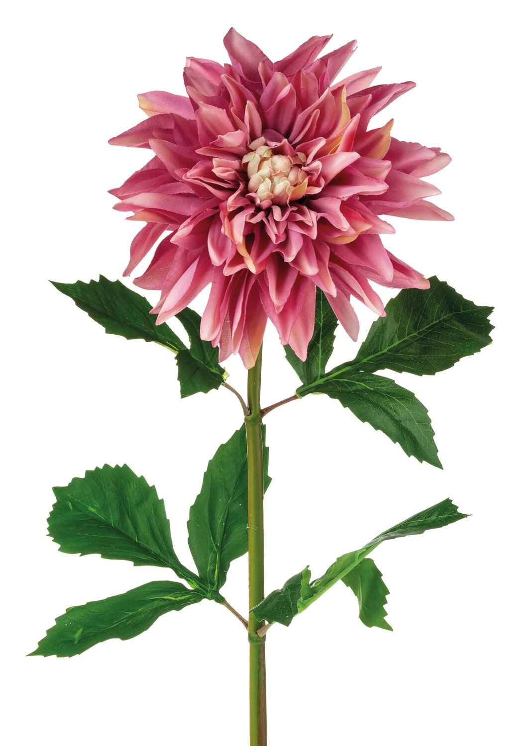 Artificial dahlia flower, 74 cm, antique light pink