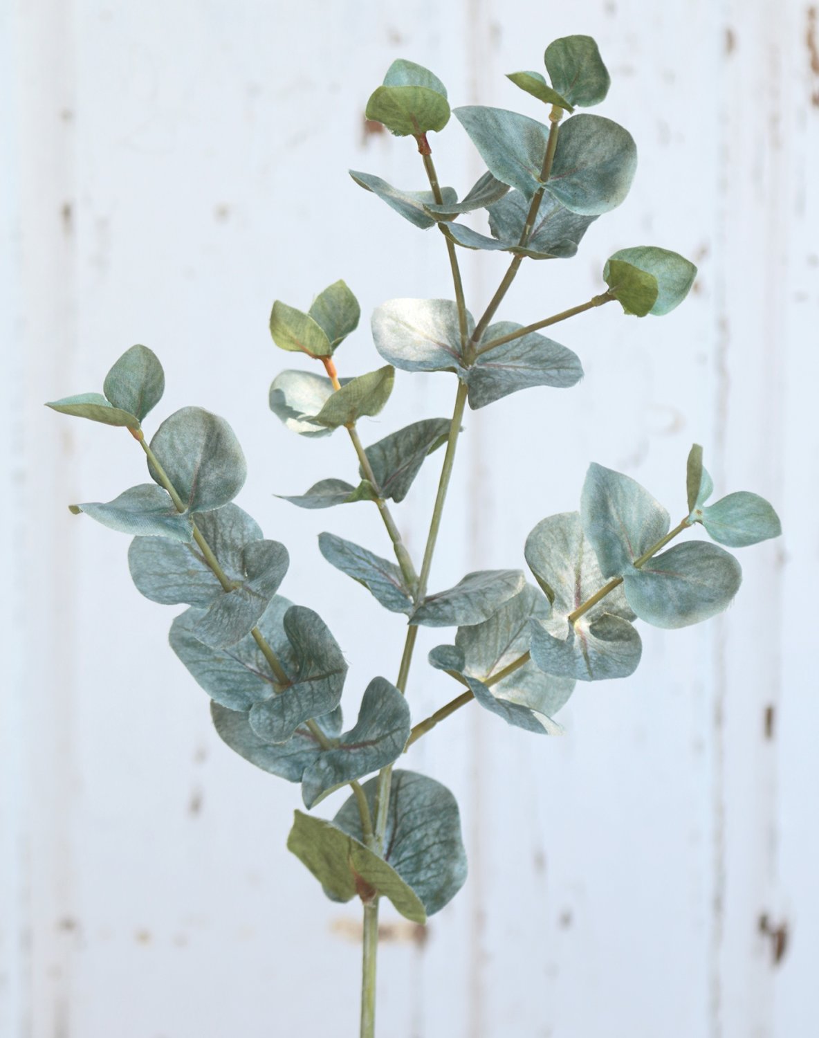 Faux eucalyptus stem, 55 cm, green