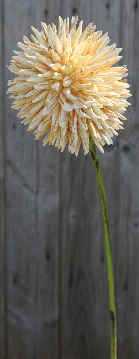 Künstlicher Soft flower 'Allium', 80 cm, gelb-weiß