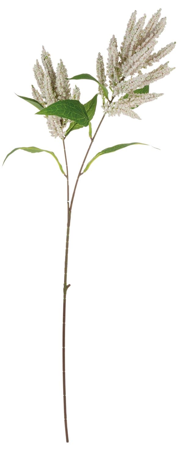 Artificial amaranthus branch, 95 cm, white-pink