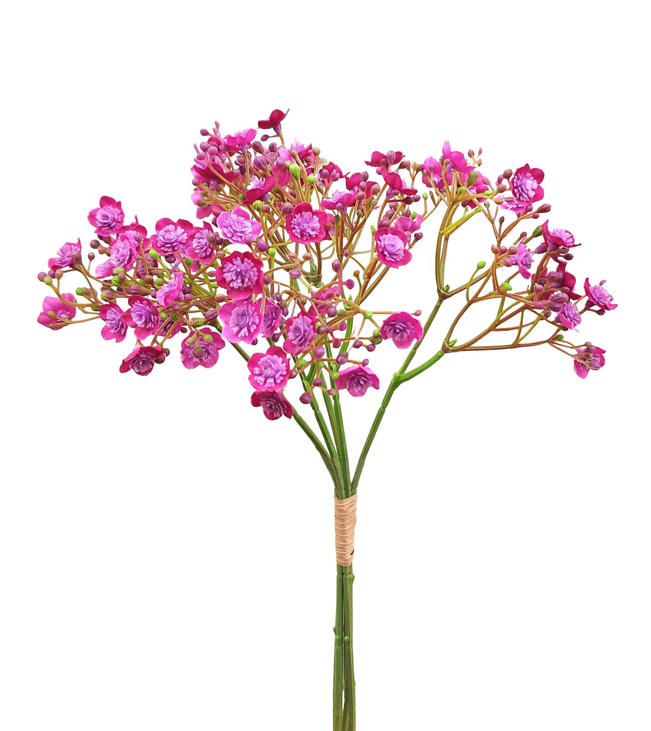 Künstliche Gypsophilia im Bund, 5-fach, 30 cm, hellviolett-dunkelviolett