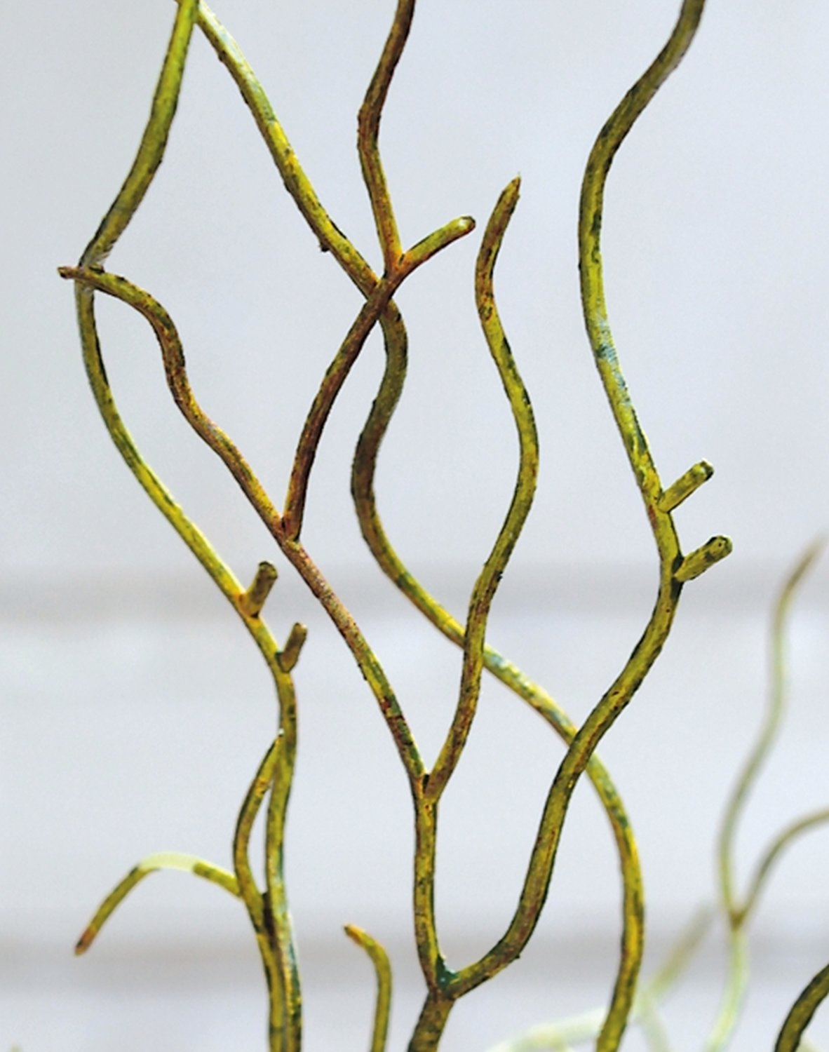 Faux willow branch, 104 cm, green-yellow