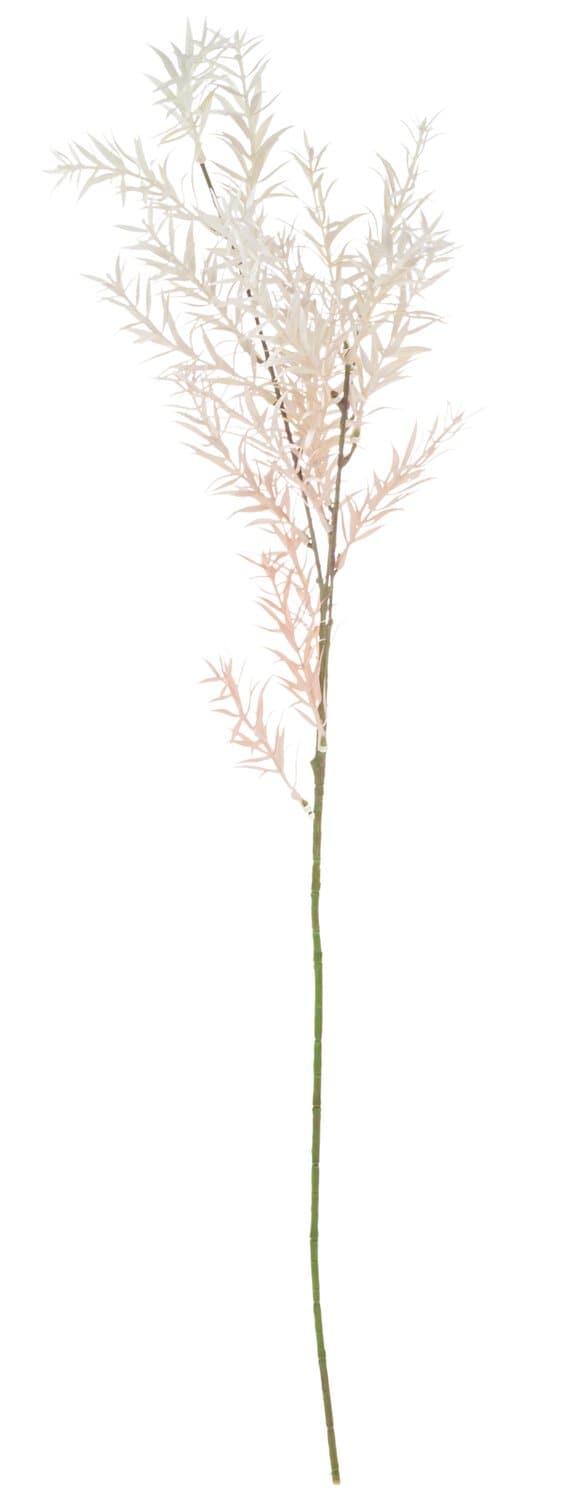 Silk grass branch, 78 cm, white-pink