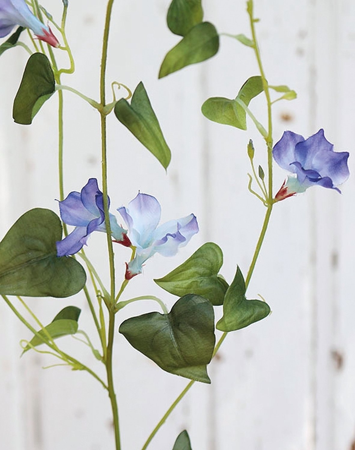 Artificial petunia branch, 90 cm, violet-white