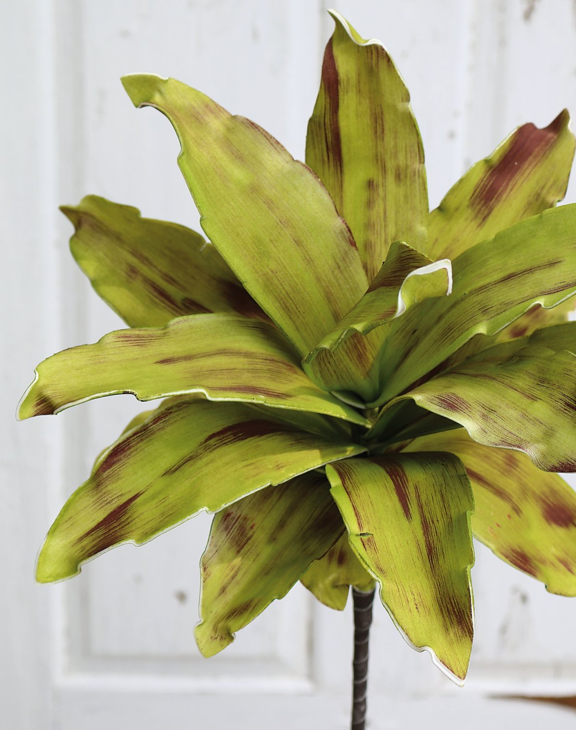 Künstliche Soft flower 'Agave', 90 cm, grün-burgunderrot